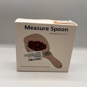 Digital Measuring Spoon with LCD Display Food Scoop for Pets & Kitchen Use NIB